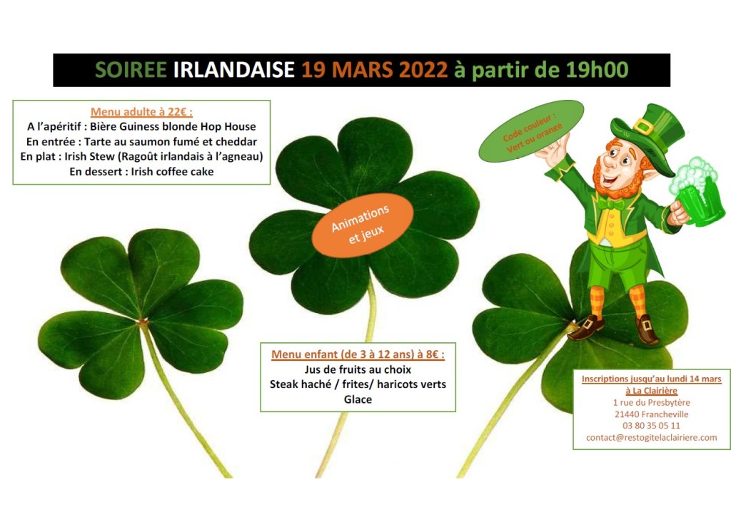Soirée Irlandaise